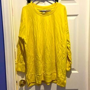 LuLaRoe Hannah Sweatshirt 2XL - NWOT - Neon Yellow